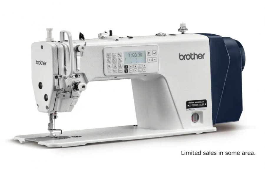 Brother S-7180A-813P automatisk saks, elektronisk transportør og LED-lys